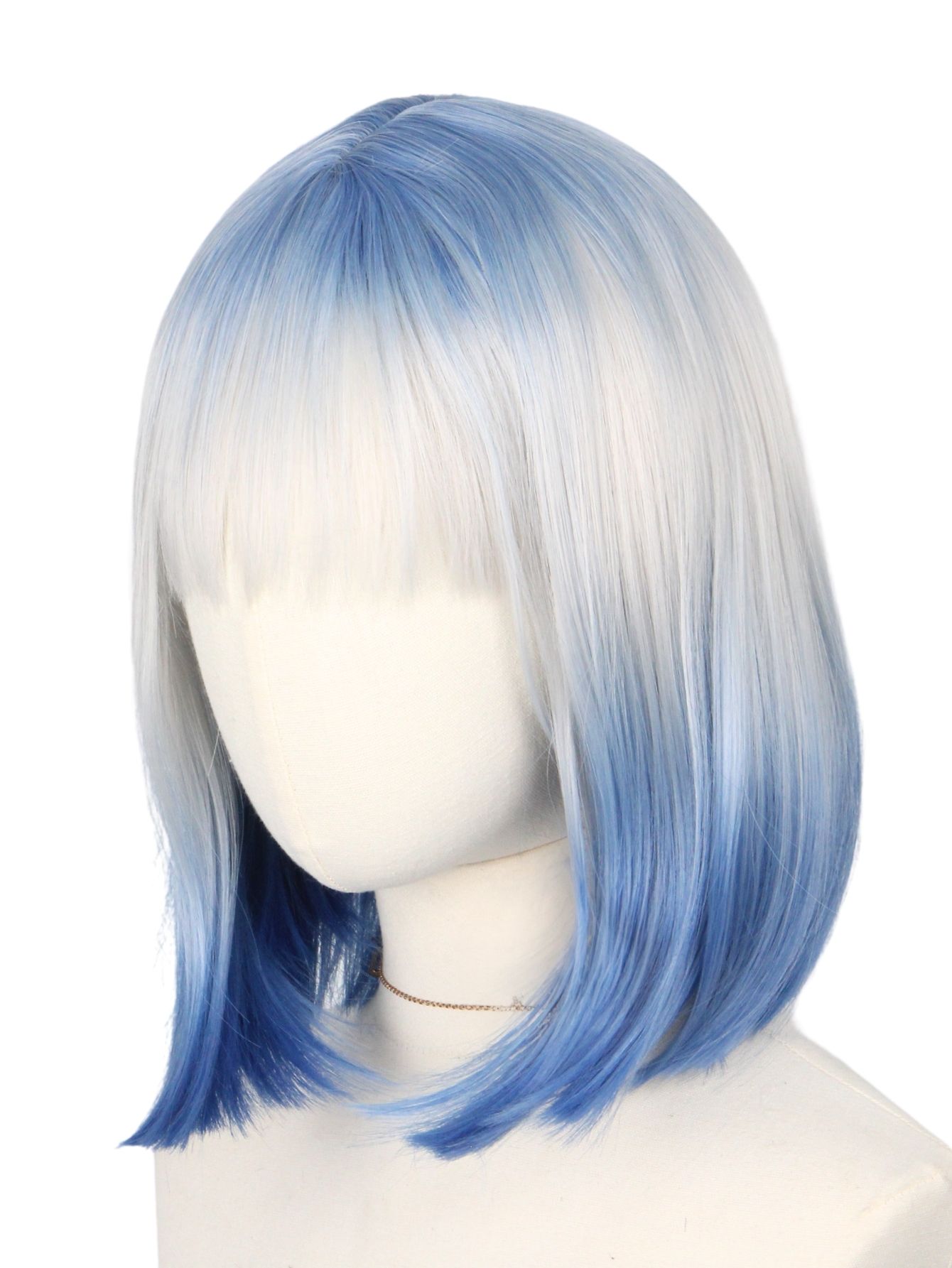 Blue and White Gradient Short  - Lifestyle Of Korean avaliação e preço