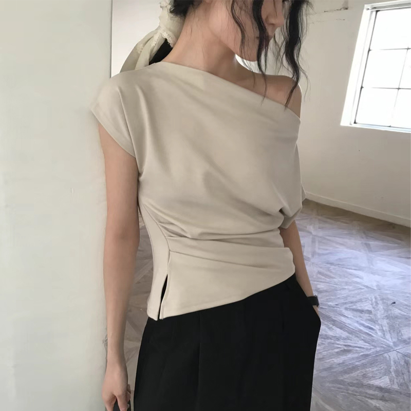 Elegant One-Shoulder Design Se - Lifestyle Of Korean avaliação e preço