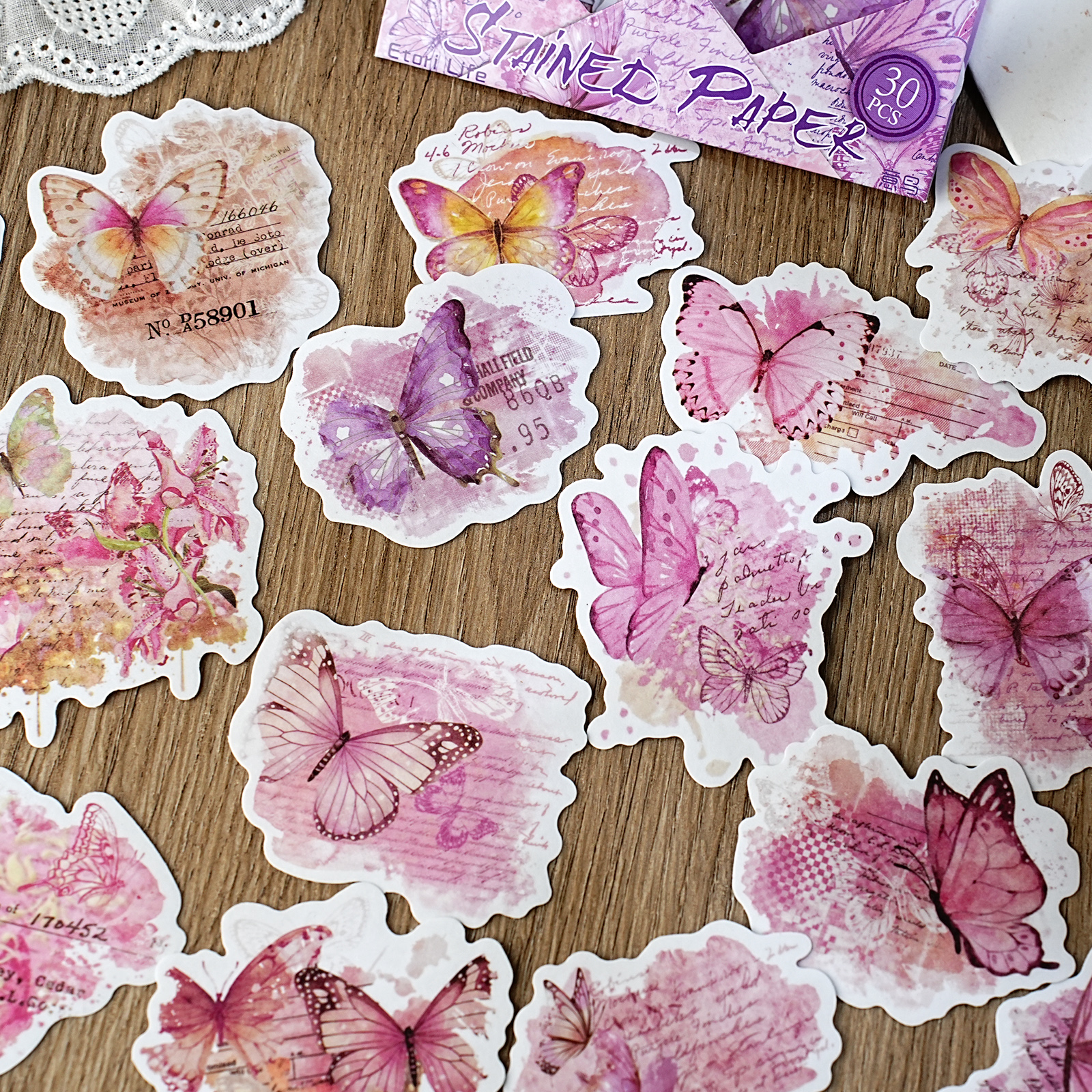 Etori Life Pink Watercolor But - Lifestyle Of Korean avaliação e preço