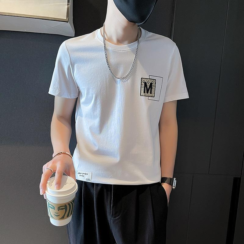 Trendy Men Short Sleeve Top Su - Korean Daily Lifestyle avaliação e preço