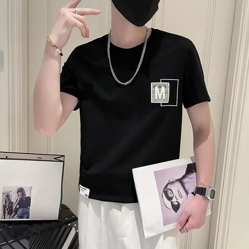 Trendy Men Short Sleeve Top Su - Korean Daily Lifestyle avaliação e preço