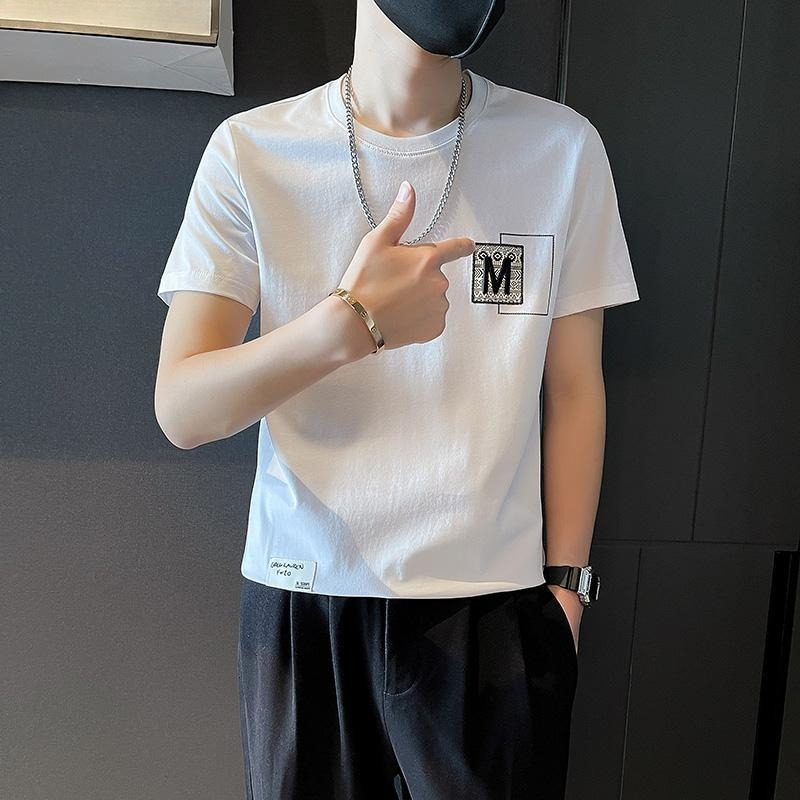 Trendy Men Short Sleeve Top Su - Korean Daily Lifestyle avaliação e preço