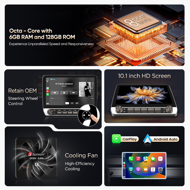 Junsun AI Voice Car Stereo Rad - Korean Lifestyle Products avaliação e preço