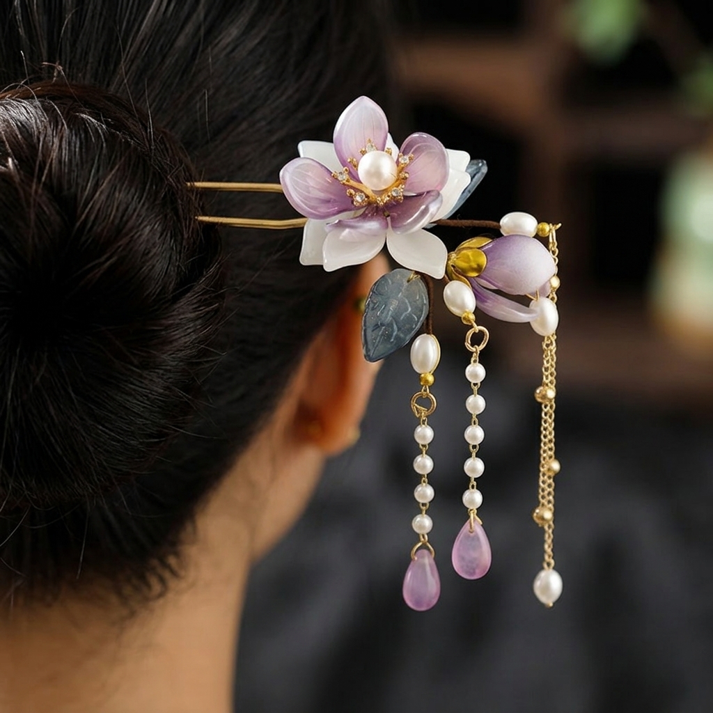 Alloy U Shaped Hair Pin With O - Hanbok Hair Pin avaliação e preço