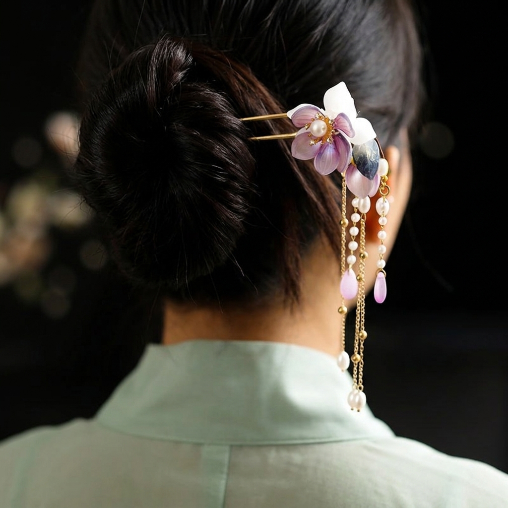 Alloy U Shaped Hair Pin With O - Hanbok Hair Pin avaliação e preço