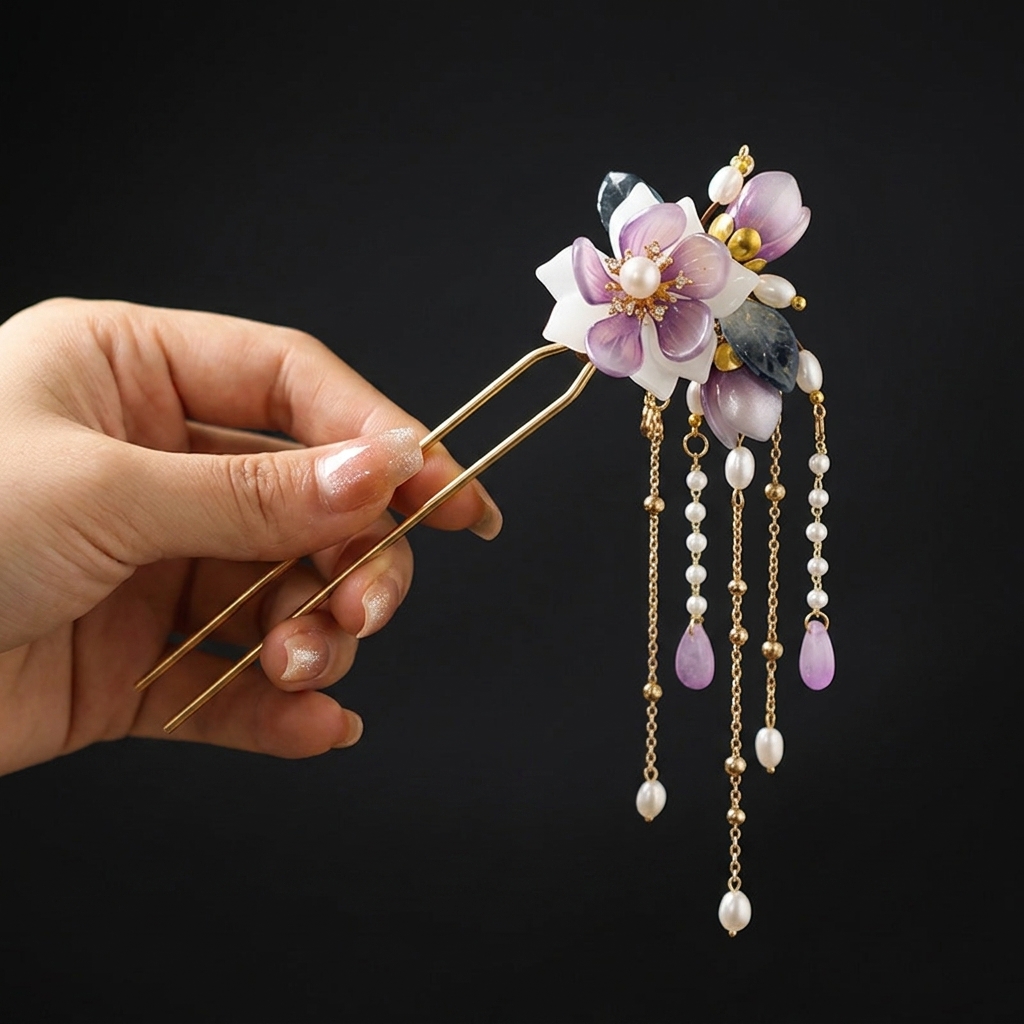 Alloy U Shaped Hair Pin With O - Hanbok Hair Pin avaliação e preço