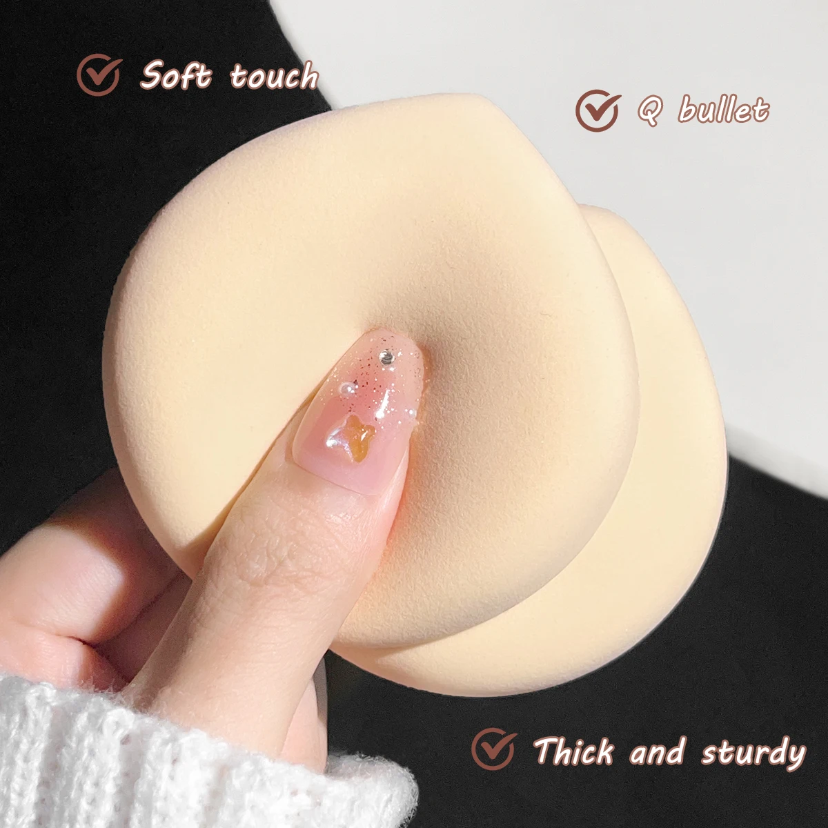 Dry and wet makeup puff sponge - Bb Cushion Korean avaliação e preço
