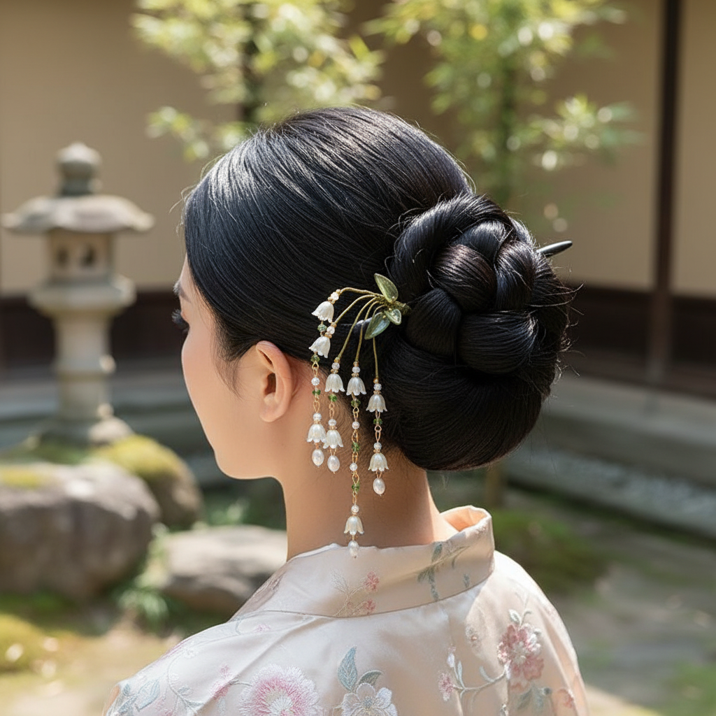 Lily Of The Valley1 Hair Stick - Hanbok Hair Pin avaliação e preço