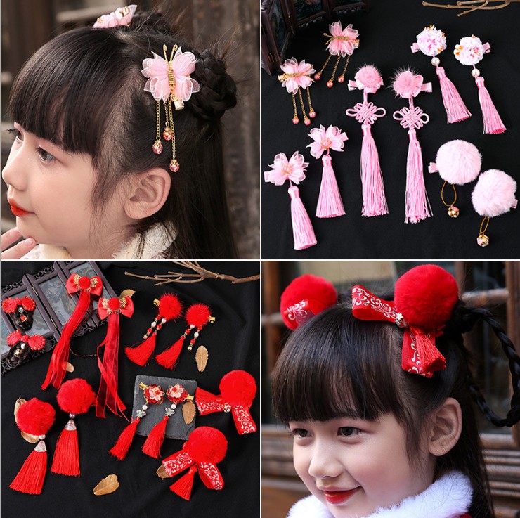 Multi style Girls Hair Clips C - Hanbok Hair Pin avaliação e preço