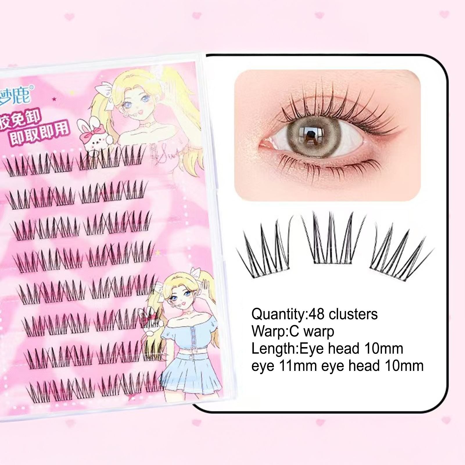 Women DIY Curling Eyelash Clus - Korean Lifestyle Products avaliação e preço
