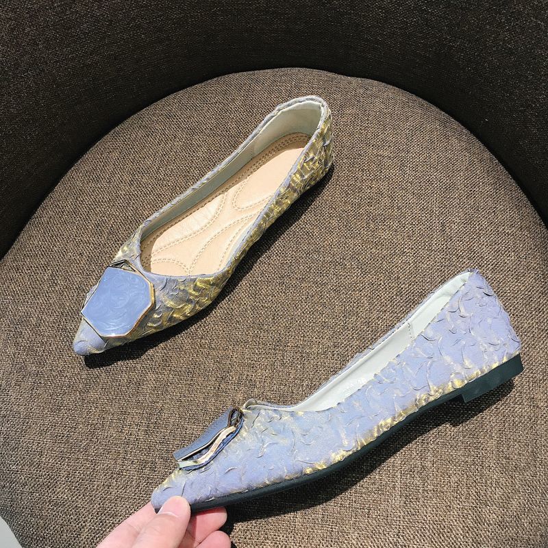Women's Shoes Flat Pointed Toe - Korean Daily Lifestyle avaliação e preço