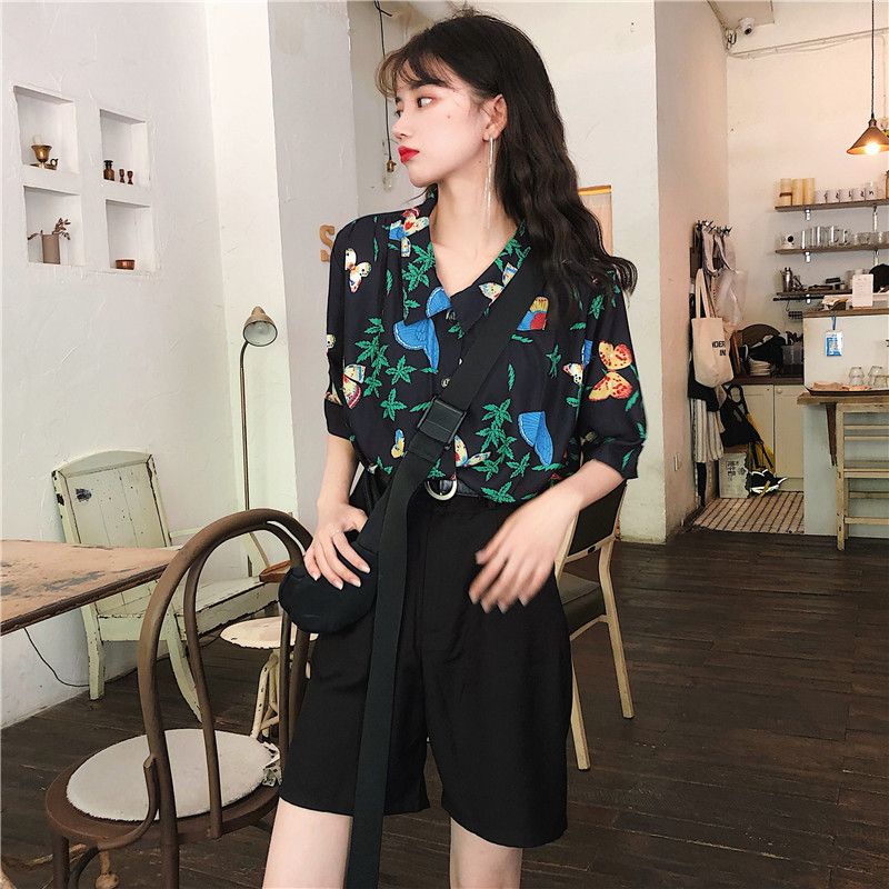Shirts Women Corduroy Patch Po - Korean Daily Lifestyle avaliação e preço
