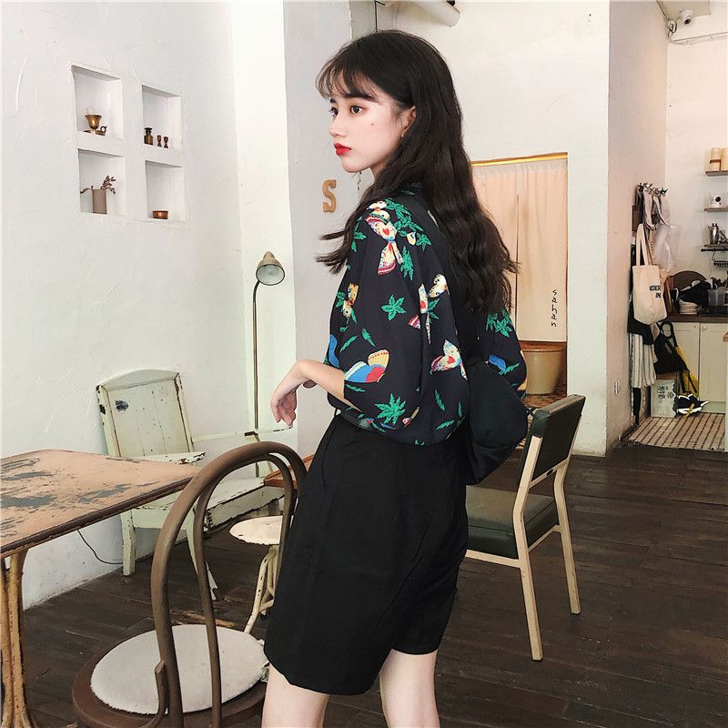 Shirts Women Corduroy Patch Po - Korean Daily Lifestyle avaliação e preço
