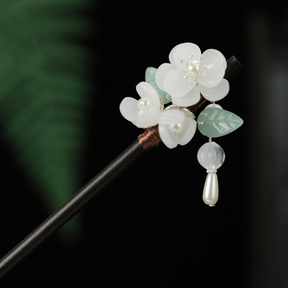 Retro Flower Hairpin With Pear - Hanbok Hair Pin avaliação e preço