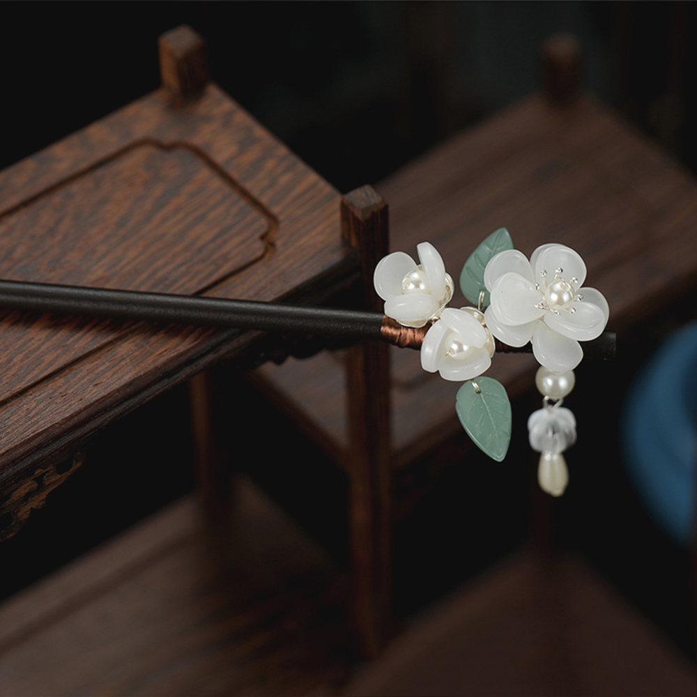 Retro Flower Hairpin With Pear - Hanbok Hair Pin avaliação e preço