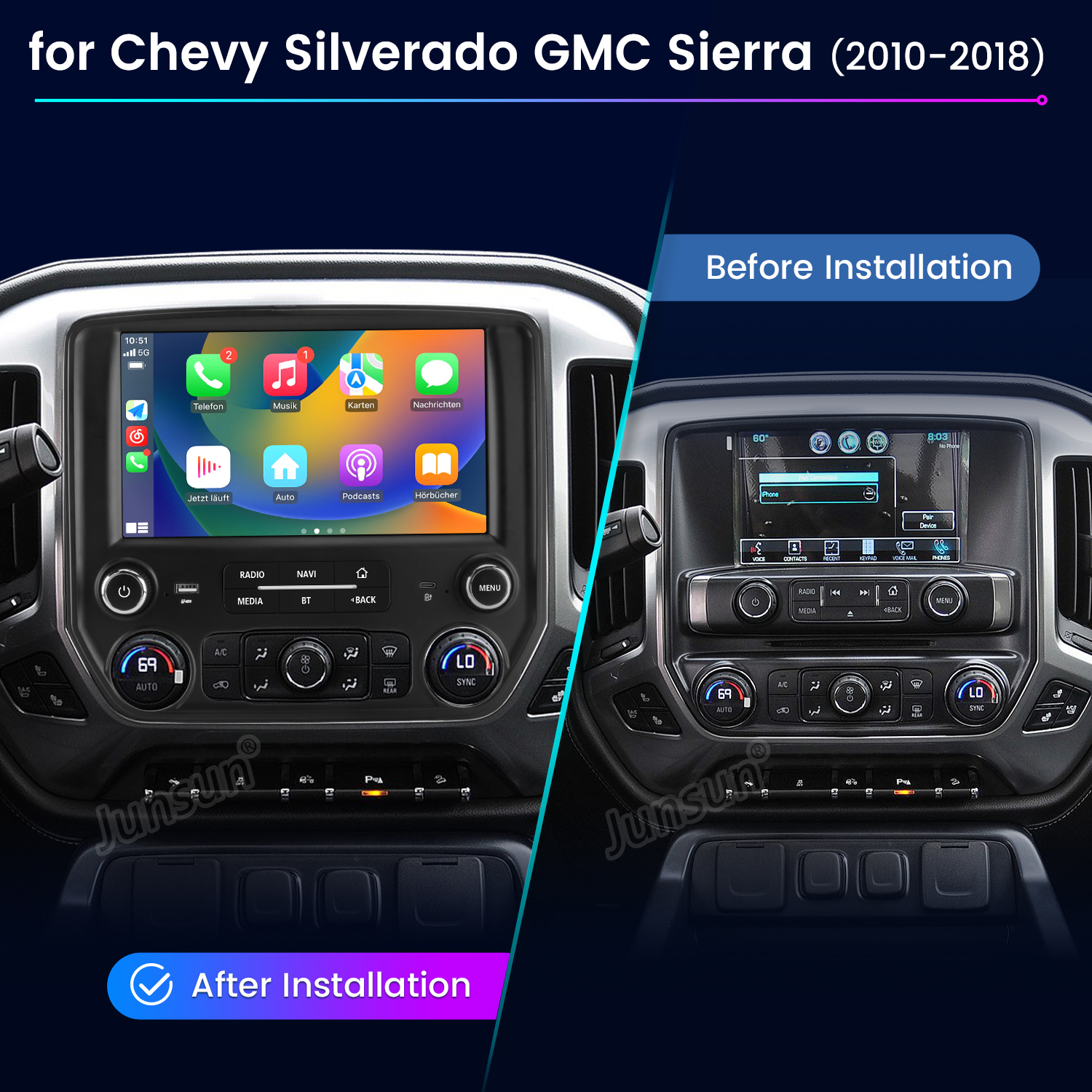 Junsun AI Voice Car Stereo Rad - Korean Lifestyle Products avaliação e preço
